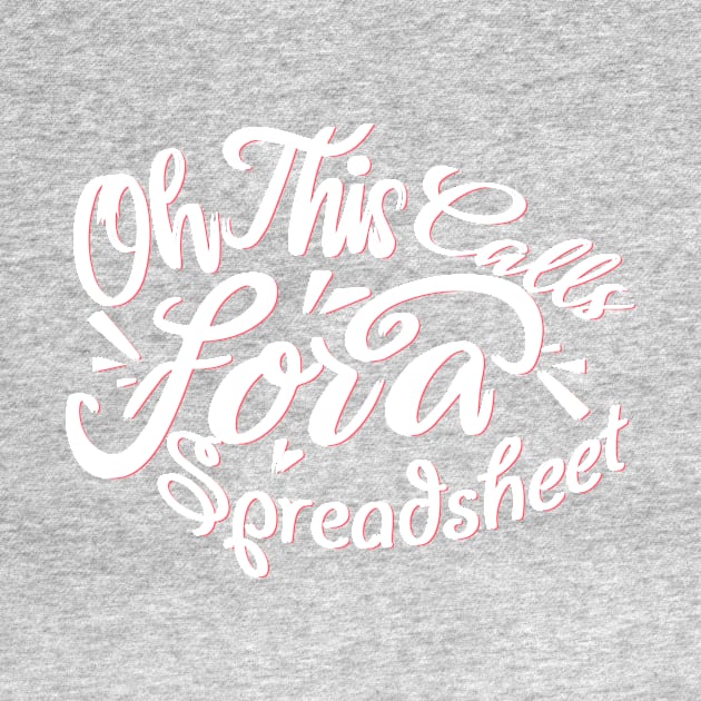 Oh This Calls For A Spreadsheet typography design by A Floral Letter Capital letter A | Monogram, Sticker